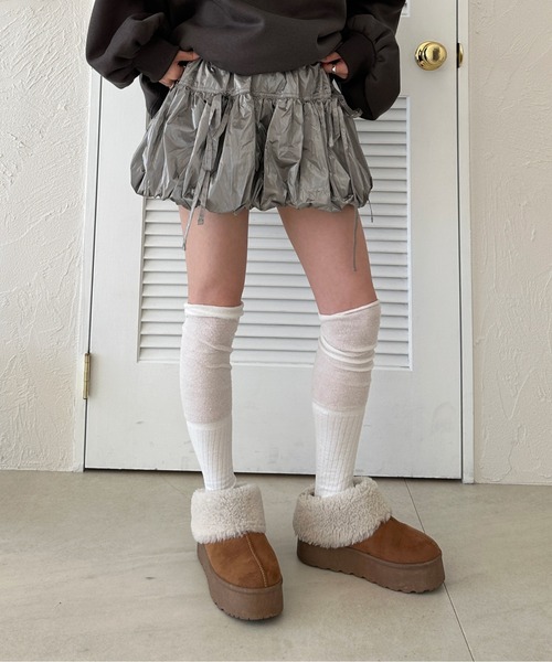 sedacle girl(セダクルガール)の「チンツバルーンミニスカート(スカート・レディース・シルバー/ブラック・SMALL/MEDIUM)」の17枚目の写真