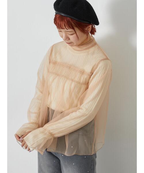 ehka sopo（エヘカソポ）の「チュールハイネックブラウス（シャツ