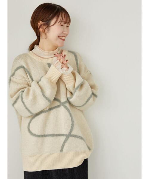 ehka sopo（エヘカソポ）の「チュールハイネックブラウス（シャツ/ブラウス・レディース・オレンジ/キナリ/グレー・F）」の10枚目の写真