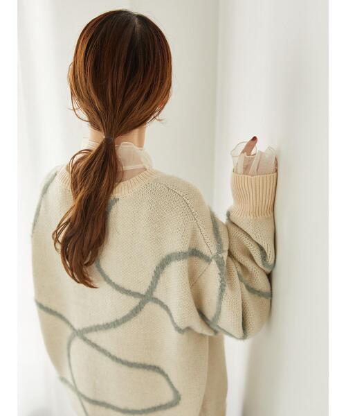 ehka sopo（エヘカソポ）の「チュールハイネックブラウス（シャツ/ブラウス・レディース・オレンジ/キナリ/グレー・F）」の13枚目の写真