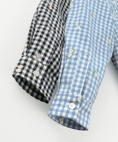 BRANSHES（ブランシェス）の「【おそろい】さくら刺繍長袖シャツ（シャツ/ブラウス・キッズ・ブラック/ブルー・100/120/110/90/130/150/140/80）」の10枚目の写真