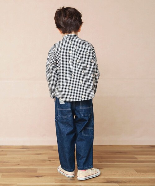 BRANSHES（ブランシェス）の「【おそろい】さくら刺繍長袖シャツ（シャツ/ブラウス・キッズ・ブラック/ブルー・100/120/110/90/130/150/140/80）」の19枚目の写真