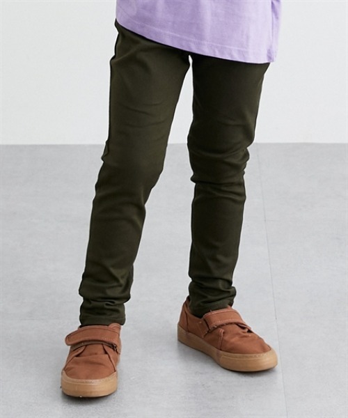 QUNTSTYLE（キュントスタイル）の「ストレッチツイルスキニーパンツ（その他パンツ・キッズ・ベージュ/カーキ/ブラック・160/150/140/130/120）」の2枚目の写真