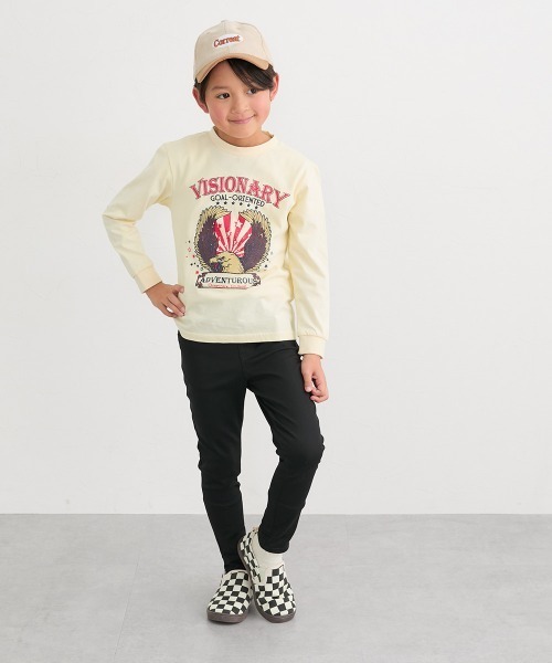 QUNTSTYLE（キュントスタイル）の「ストレッチツイルスキニーパンツ（その他パンツ・キッズ・ベージュ/カーキ/ブラック・160/150/140/130/120）」の4枚目の写真