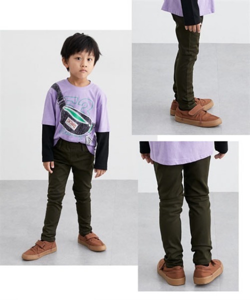 QUNTSTYLE（キュントスタイル）の「ストレッチツイルスキニーパンツ（その他パンツ・キッズ・ベージュ/カーキ/ブラック・160/150/140/130/120）」の14枚目の写真