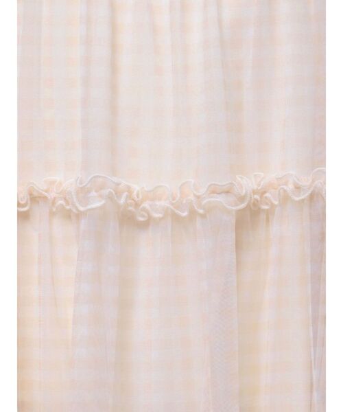 merry jenny（メリージェニー）の「ギンガムシアーティアードワンピース（ワンピース・レディース・ベージュ/グレー/ブルー・FREE）」の20枚目の写真