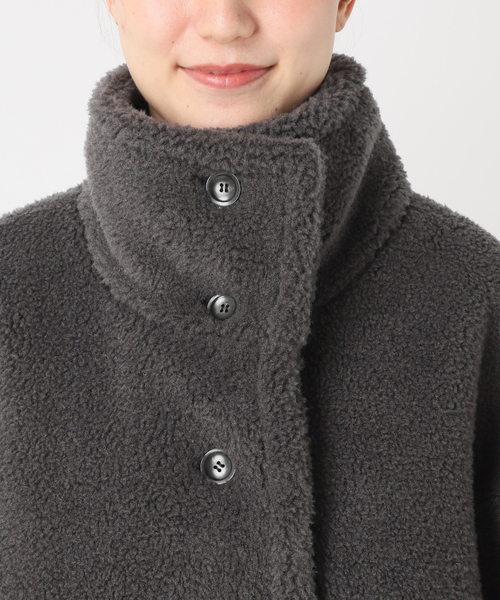 JOURNAL STANDARD（ジャーナルスタンダード）の「《追加》エコファーショートブルゾン（ブルゾン・レディース・チャコールグレー・FREE）」の11枚目の写真