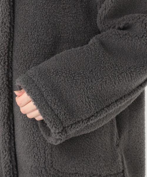 JOURNAL STANDARD（ジャーナルスタンダード）の「《追加》エコファーショートブルゾン（ブルゾン・レディース・チャコールグレー・FREE）」の14枚目の写真