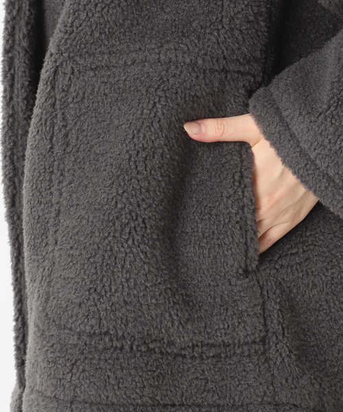 JOURNAL STANDARD（ジャーナルスタンダード）の「《追加》エコファーショートブルゾン（ブルゾン・レディース・チャコールグレー・FREE）」の16枚目の写真