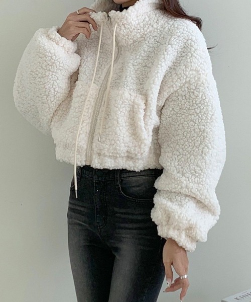 定価4.4万 glamb スタンドカラーボアジャケット L（Standcollar Boa 
