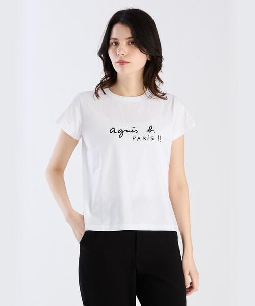 プリント コットン 半袖 Tシャツ ”PARIS”（Tシャツ/カットソー