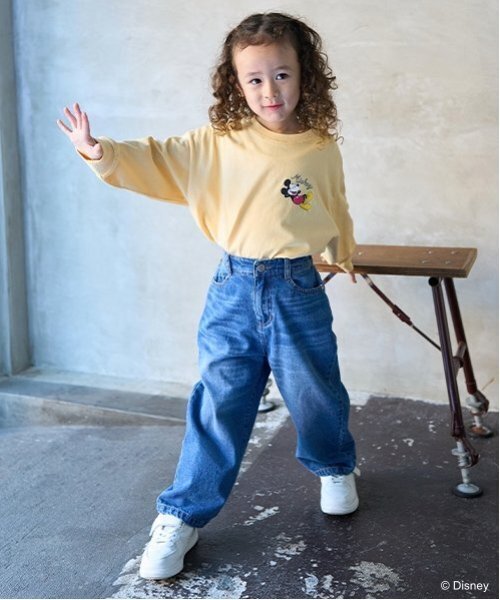 b・ROOM(ビールーム)の「【Disney】【カイテキ天竺】ミッキーマウス/ピクニックTシャツ(Tシャツ/カットソー・キッズ・オフホワイト/ターコイズブルー/マスタード/パープル・110cm/100cm/120cm/130cm/140cm)」の17枚目の写真