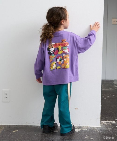 b・ROOM(ビールーム)の「【Disney】【カイテキ天竺】ミッキーマウス/ピクニックTシャツ(Tシャツ/カットソー・キッズ・オフホワイト/ターコイズブルー/マスタード/パープル・110cm/100cm/120cm/130cm/140cm)」の22枚目の写真