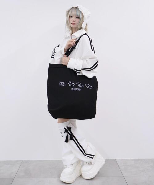 Whinny（ホワイニー）の「Whinny/とろけるいぬ~ズちゃんバック（トートバッグ・レディース・サックスブルー/ブラック・FREE）」の7枚目の写真