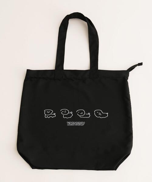 Whinny（ホワイニー）の「Whinny/とろけるいぬ~ズちゃんバック（トートバッグ・レディース・サックスブルー/ブラック・FREE）」の9枚目の写真