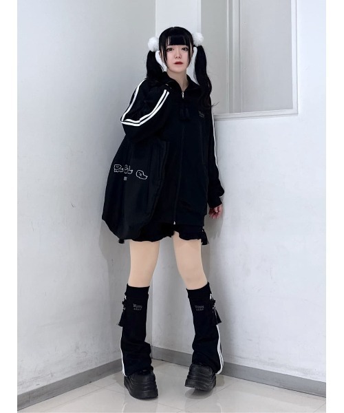 Whinny（ホワイニー）の「Whinny/とろけるいぬ~ズちゃんバック（トートバッグ・レディース・サックスブルー/ブラック・FREE）」の4枚目の写真