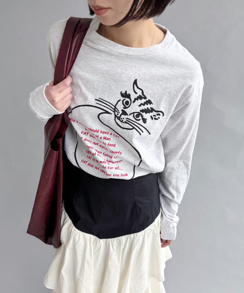 エディットフォールル ☺︎パフカットソー EDIT. FOR LULU（エディットフォールル）の「FUNNY ロンTEE（Tシャツ