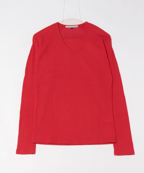 Mag.(マグ)の「【Growth by Grail】針抜きVネックL/S-T(Tシャツ/カットソー・メンズ・ブラック/レッド/グレー・MEDIUM/LARGE)」の7枚目の写真