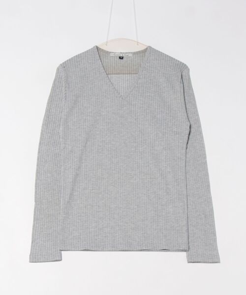 Mag.(マグ)の「【Growth by Grail】針抜きVネックL/S-T(Tシャツ/カットソー・メンズ・ブラック/レッド/グレー・MEDIUM/LARGE)」の8枚目の写真