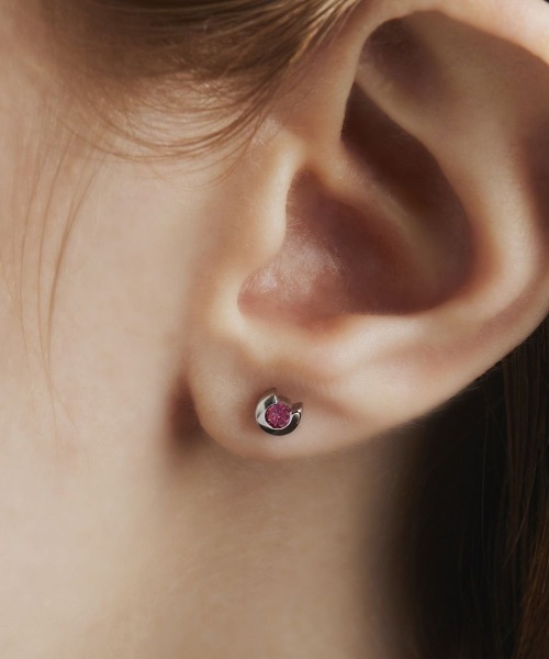 7月誕生石】シルバー ピアス/片耳用（ピアス（片耳用））｜4℃ HOMME+