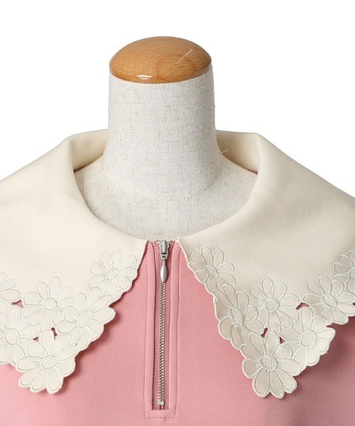 F i.n.t(フィント)の「マーガレット衿ハーフZIPスウェット/fint フィント(スウェット・レディース・ブルーグレー/グリーン/ピンク・FREE)」の20枚目の写真