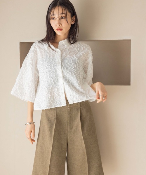 LOWRYS FARM(ローリーズファーム)の「ホップサックハーフパンツ 242757(その他パンツ・レディース・ブラウン/アイボリー/チャコールグレー・FREE)」の10枚目の写真