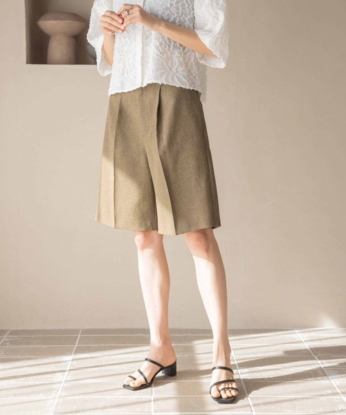 LOWRYS FARM(ローリーズファーム)の「ホップサックハーフパンツ 242757(その他パンツ・レディース・ブラウン/アイボリー/チャコールグレー・FREE)」の11枚目の写真