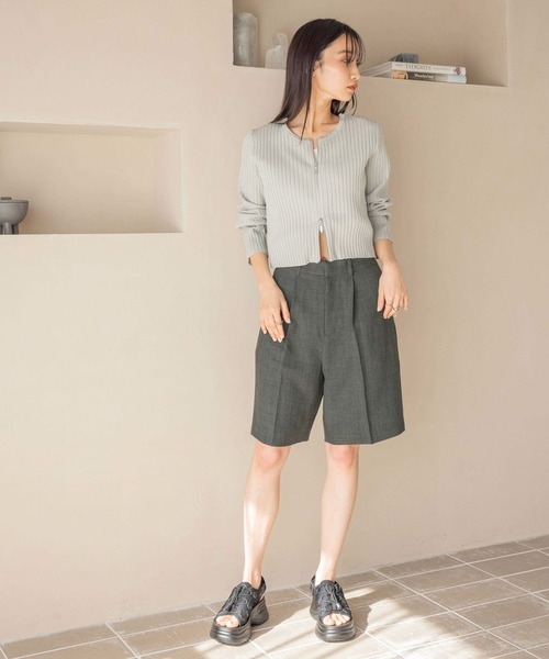 LOWRYS FARM(ローリーズファーム)の「ホップサックハーフパンツ 242757(その他パンツ・レディース・ブラウン/アイボリー/チャコールグレー・FREE)」の14枚目の写真