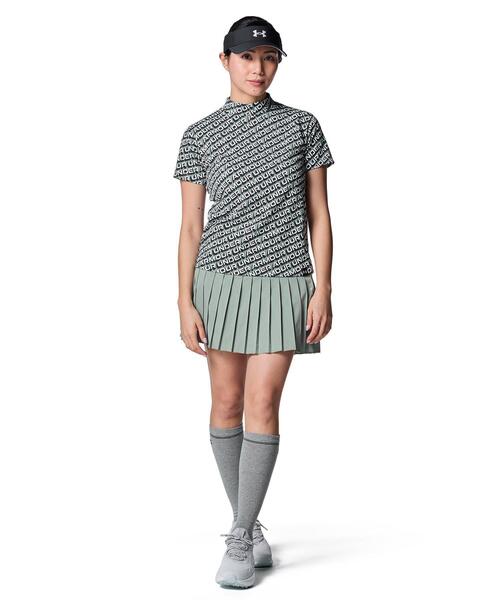 UNDER ARMOUR(アンダーアーマー)の「UAアーマードライ スラッシュ ロゴ ショートスリーブ モックネック シャツ(ゴルフ/レディース)(ポロシャツ・レディース・カーキ系・L/XL/M)」の3枚目の写真