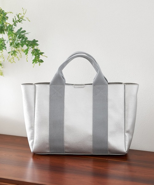 collex（コレックス）の「【Varje Dag】3WAY スクエアトートバッグ（トートバッグ・レディース・ブラック/グレイッシュベージュ/シルバー・フリー）」の6枚目の写真