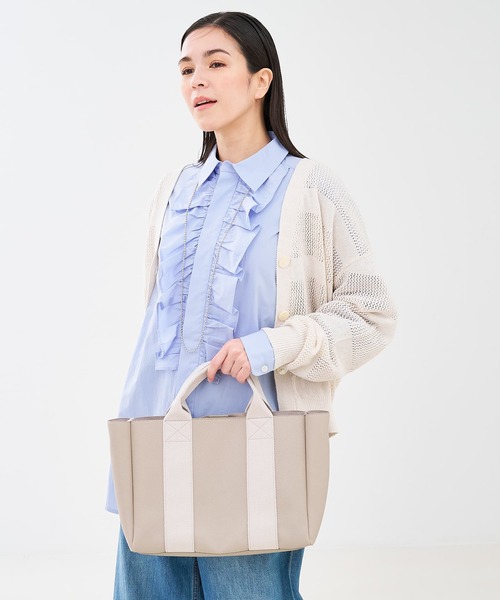 collex（コレックス）の「【Varje Dag】3WAY スクエアトートバッグ（トートバッグ・レディース・ブラック/グレイッシュベージュ/シルバー・フリー）」の9枚目の写真