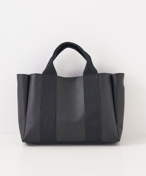 collex（コレックス）の「【Varje Dag】3WAY スクエアトートバッグ（トートバッグ・レディース・ブラック/グレイッシュベージュ/シルバー・フリー）」の17枚目の写真