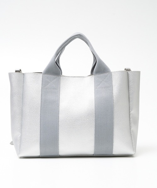 collex（コレックス）の「【Varje Dag】3WAY スクエアトートバッグ（トートバッグ・レディース・ブラック/グレイッシュベージュ/シルバー・フリー）」の21枚目の写真