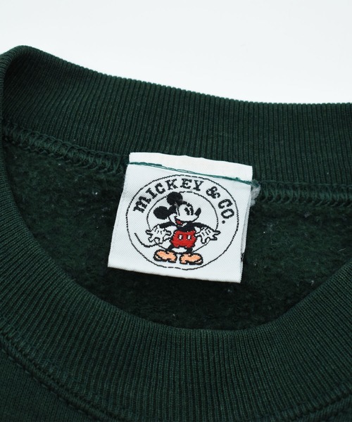 DISNEY VINTAGE（ディズニーヴィンテージ）の「【ヴィンテージ古着】90’s Disney “Mickey” 刺繍 キャラクター スウェット USA製（スウェット・メンズ・グリーン・X-LARGE）」の3枚目の写真