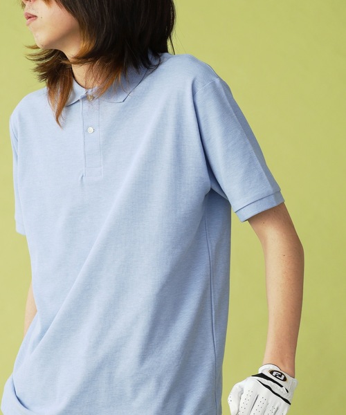 UNSTOA（アンストア）の「5.3オンス ドライカノコ ユーティリティー ポロシャツ 秋服 冬服（ポロシャツ・メンズ・サックスブルー/グレー/ブラック/ホワイト・L/M/S/XS/XL）」の4枚目の写真
