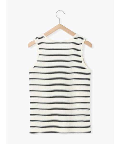 ehka sopo（エヘカソポ）の「柄アソートシェルタックタンクトップ（タンクトップ・レディース・キナリ/モカ/オフホワイト/ブラック・F）」の20枚目の写真