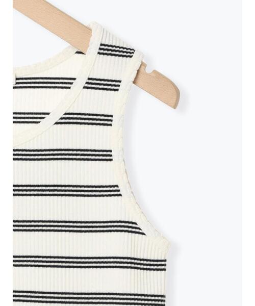 ehka sopo（エヘカソポ）の「柄アソートシェルタックタンクトップ（タンクトップ・レディース・キナリ/モカ/オフホワイト/ブラック・F）」の16枚目の写真