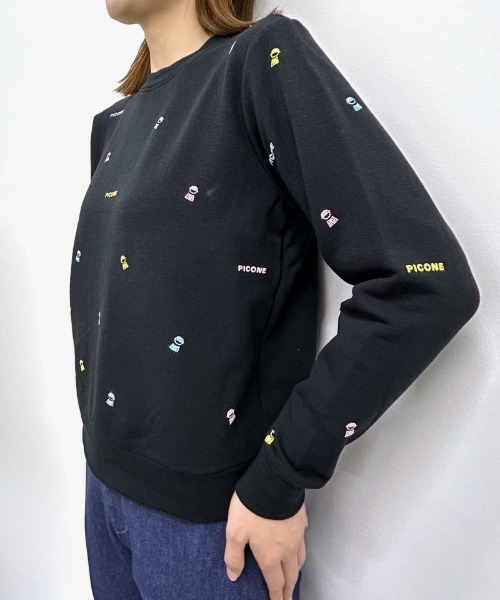 Picone CLUB（ピッコーネクラブ）の「【オンラインストア・店舗限定商品】ミニプリント裏毛スウェット（スウェット・レディース・ブラック/グレー・S/M）」の15枚目の写真