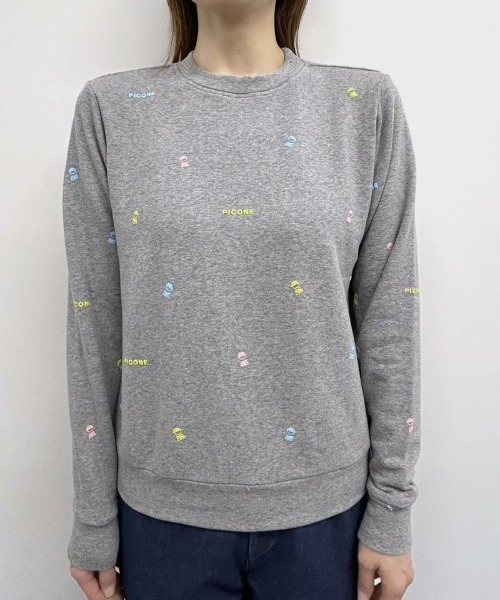 Picone CLUB（ピッコーネクラブ）の「【オンラインストア・店舗限定商品】ミニプリント裏毛スウェット（スウェット・レディース・ブラック/グレー・S/M）」の16枚目の写真