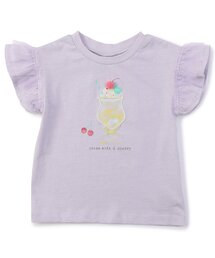 ラベンダー コットン 半袖Tシャツ ラベンダー」に該当するTシャツ/カットソー（無地）ファッション