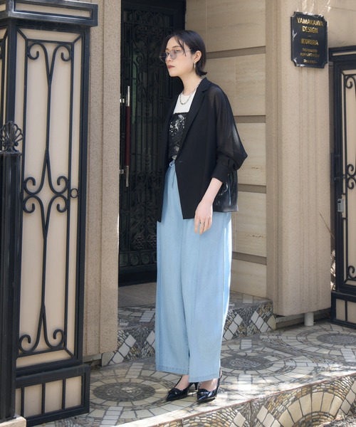 Paradise Picnic(パラダイスピクニック)の「Dignite Collier ドルマンシャツジャケット(その他アウター・レディース・ブラック/ベージュ/チャコールグレー・FREE)」の22枚目の写真