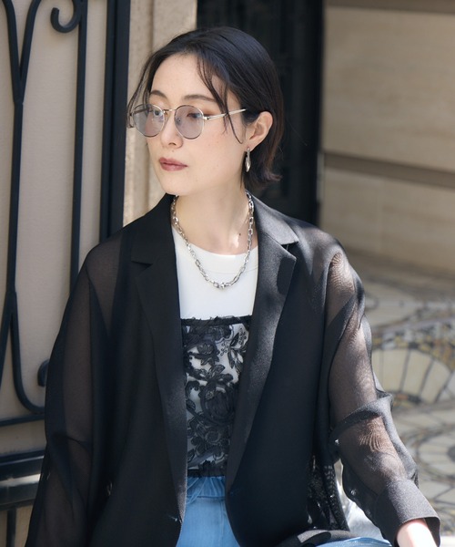 Paradise Picnic(パラダイスピクニック)の「Dignite Collier ドルマンシャツジャケット(その他アウター・レディース・ブラック/ベージュ/チャコールグレー・FREE)」の10枚目の写真