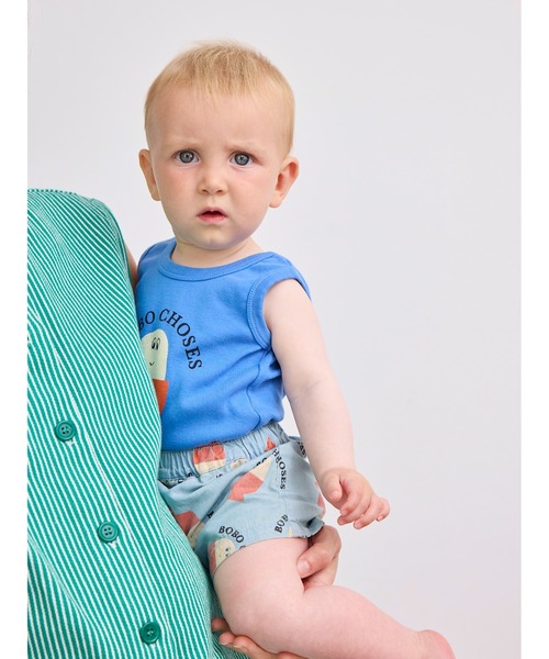 BOBO CHOSES(ボボショーズ)の「Morning Egg all over denim sho(その他ベビーウェア・キッズ・サックスブルー・70/80/90)」の3枚目の写真