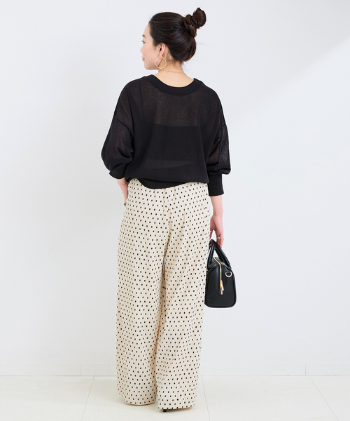 B.C STOCK(ベーセーストック)の「《追加》Wベルトプリーツイージーパンツ(その他パンツ・レディース・ブラック/アイボリー・FREE)」の15枚目の写真