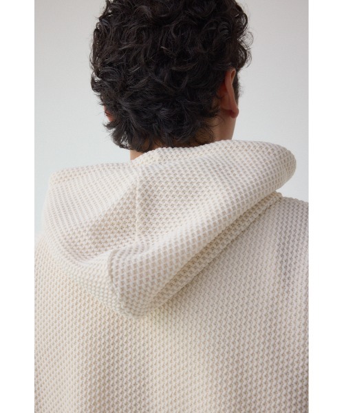 AZUL by moussy（アズールバイマウジー）の「メッシュオーバージップフーディー（パーカー・メンズ・ブラック/アイボリー/グレー/ミント・MEDIUM/LARGE）」の14枚目の写真