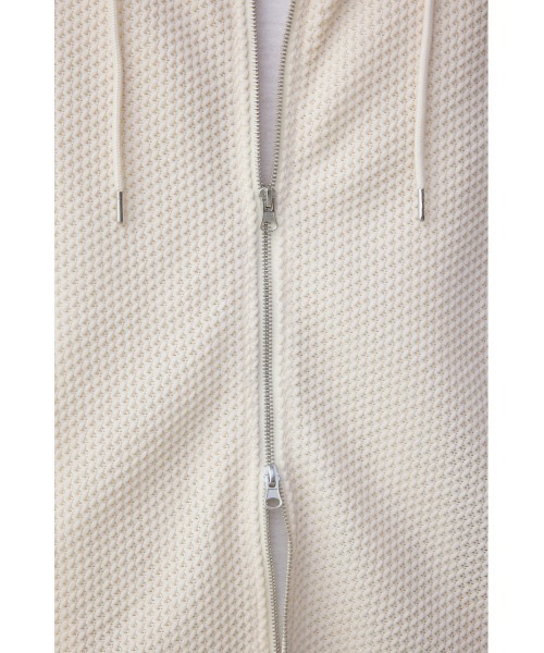 AZUL by moussy（アズールバイマウジー）の「メッシュオーバージップフーディー（パーカー・メンズ・ブラック/アイボリー/グレー/ミント・MEDIUM/LARGE）」の11枚目の写真