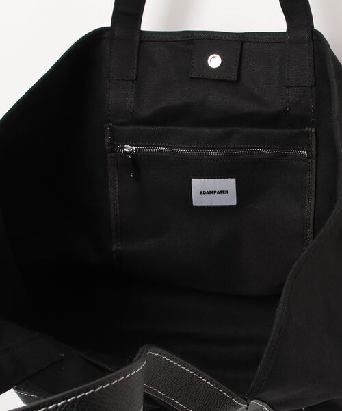 ADAM PATEK(アダムパテック)の「【ADAMPATEK/アダムパテック】leather combi basic big tote bag/レザーコンビベーシックビッグトート(トートバッグ・メンズ・ホワイト/ブラック・FREE)」の16枚目の写真