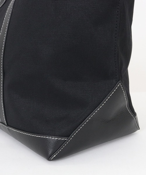 ADAM PATEK(アダムパテック)の「【ADAMPATEK/アダムパテック】leather combi basic big tote bag/レザーコンビベーシックビッグトート(トートバッグ・メンズ・ホワイト/ブラック・FREE)」の5枚目の写真
