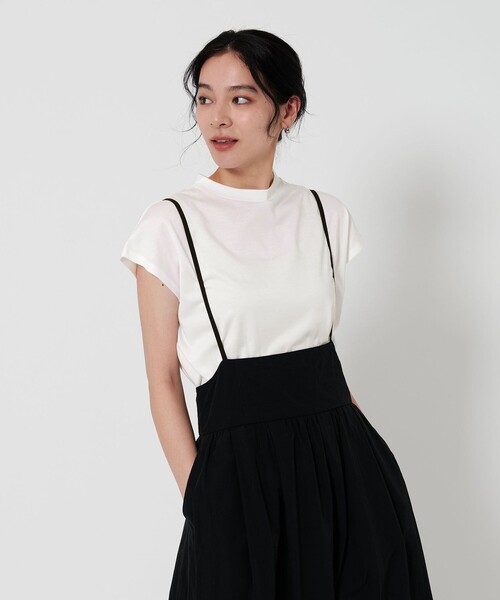 BEAUTY&YOUTH UNITED ARROWS(ビューティーアンドユースユナイテッドアローズ)の「クルーネック フレンチスリーブ カットソー(Tシャツ/カットソー・レディース・ライトピンク/オリーブ/ブラック/オフホワイト/その他6/コバルトブルー/ライム/ダークブラウン・FREE)」の18枚目の写真