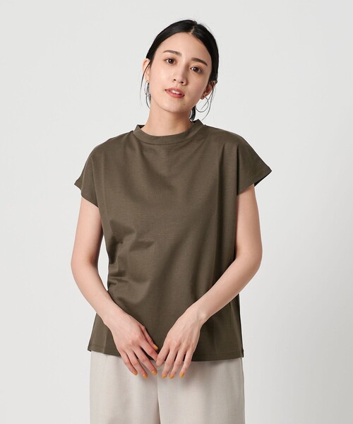 BEAUTY&YOUTH UNITED ARROWS(ビューティーアンドユースユナイテッドアローズ)の「クルーネック フレンチスリーブ カットソー(Tシャツ/カットソー・レディース・ライトピンク/オリーブ/ブラック/オフホワイト/その他6/コバルトブルー・FREE)」の10枚目の写真
